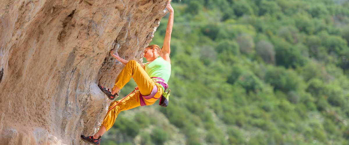 Rock climbing at the Costa Blanca Spain 